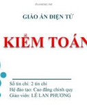 Giáo án điện tử Kiểm toán: Chương 3 - Lê Thị Lan Hương