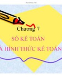 Bài giảng Nguyên lý kế toán - Chương 7: Sổ kế toán và hình thức kế toán