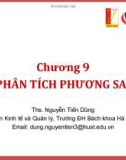 Bài giảng Thống kê ứng dụng (TS Nguyễn Tiến Dũng) - Chương 9 Phân tích phương sai