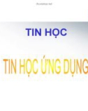 BÀI TẬP TIN HỌC ỨNG DỤNG - ĐH Bách Khoa HN