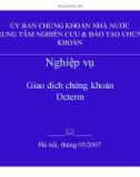 Bài giảng Nghiệp vụ giao dịch chứng khoán