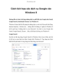 Cách tích hợp các dịch vụ Google vào Windows 8
