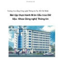 Bài tập thực hành Môn Cấu trúc Dữ liệu- Khoa Công nghệ Thông tin