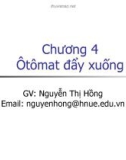 Bài giảng Ngôn ngữ hình thức: Chương 4 - Nguyễn Thị Hồng