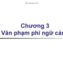 Bài giảng Ngôn ngữ hình thức: Chương 3 - Nguyễn Thị Hồng