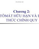 Bài giảng Ngôn ngữ hình thức: Chương 2 - Nguyễn Thị Hồng