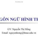 Bài giảng Ngôn ngữ hình thức: Chương 1 - Nguyễn Thị Hồng