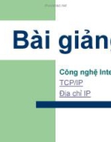 Công nghệ Internet TCP/IP, địa chỉ IP