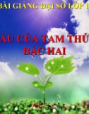 Bài giảng Đại số 10 chương 4 bài 5: Dấu của tam thức bậc hai