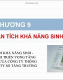 CHƯƠNG 9 PHÂN TÍCH KHẢ NĂNG SINH LỜI