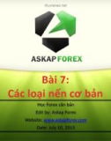 Bài giảng Forex căn bản - Bài 7: Các loại nến cơ bản