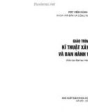 Giáo trình Kỹ thuật xây dựng và ban hành văn bản: Phần 1 - TS. Lưu Kiếm Thanh