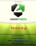 Bài giảng Forex căn bản - Forex là gì?