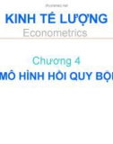 Bài giảng Kinh tế lượng - Chương 4: Mô hình hồi quy bội