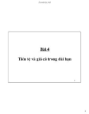 Bài giảng Kinh tế vĩ mô: Bài 4 - ĐH Thăng Long