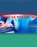 Bài giảng Hướng dẫn khai báo trên TKHQ và phụ lục TKHQ