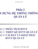 Bài giảng Hệ thống thông tin quản lý (ThS. Lê Thị Ngọc Diệp) - Chương 2: Phân tích hệ thống thông tin