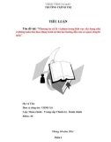 Tiểu luận: Phương án xử lý vi phạm trong lĩnh vực xây dựng nhà ở không tuân thủ theo đúng trình tự thủ tục hướng dẫn của cơ quan chuyên môn