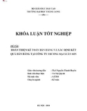 Khóa luận tốt nghiệp: Hoàn thiện kế toán bán hàng và xác định kết quả bán hàng tại Công ty TMDV Xuân Sơn