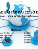 Báo cáo: Ứng dụng quản lý đăng ký môn học và điểm của sinh viên