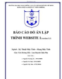 Báo cáo đồ án Lập trình website 1(version 1.1): And book online