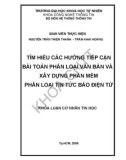 Tìm hiểu các hướng tiếp cận bài toán phân loại văn bản và xây dựng phần mềm phân loại tin tức báo điện tử - 1