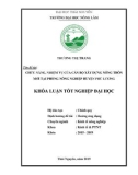 Khóa luận tốt nghiệp: Chức năng, nhiệm vụ của cán bộ xây dựng nông thôn mới tại Phòng Nông nghiệp huyện Phú Lương