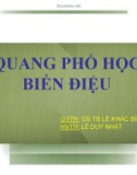 Bài thuyết trình Vật lý Quang phổ học biến diệu