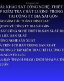 TÊN ĐỀ TÀI: KHẢO SÁT CÔNG NGHỆ, THIẾT BỊ VÀ CÁC PHƯƠNG PHÁP KIỂM TRA CHẤT LƯỢNG TRONG SẢN XUẤT BIA TẠI CÔNG TY BIA SÀI GÒN.