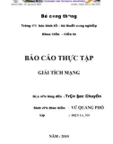 BÁO CÁO THỰC TẬP GIẢI TÍCH MẠNG