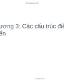 Bài giảng Kỹ thuật lập trình - Chương 3: Các cấu trúc điều khiển