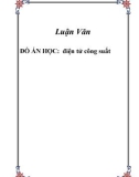 ĐỒ ÁN HỌC: điện tử công suất 