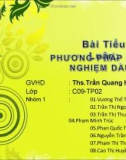 Tiểu luận phương pháp kiểm nghiệm dầu 