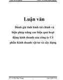 Luận văn: Đánh giá tình hình tài chính và biện pháp nâng cao hiệu quả hoạt động kinh doanh của công ty Cổ phần Kinh doanh vật tư và xây dựng