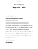 Những chủ đề tiến bộ trong C# - Delegate – Phần 2