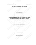 Tóm tắt Luận văn Thạc sĩ Kiến trúc: Giải pháp không gian linh hoạt công trình kiến trúc chợ trong đô thị