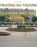 Bài tiểu luận môn Triết học Mac-Lenin