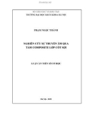 Luận án Tiến sĩ Cơ học: Nghiên cứu sự truyền âm qua tấm composite lớp cốt sợi