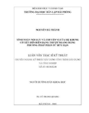 Luận văn Thạc sĩ Kỹ thuật xây dựng công trình dân dụng và công nghiệp: Tính toán nội lực và chuyển vị của hệ khung có xét đến biến dạng trượt ngang bằng phương pháp phần tử hữu hạn