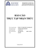 Báo cáo thực tập nhận thức: Công ty TNHH Tiến Nam Khang (2013)