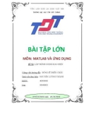 Bài tập lớn môn matlad và ứng dụng