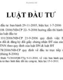 Bài giảng Luật đầu tư