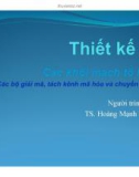 Bài giảng Thiết kế số: Chương 6 (Phần 2) - TS. Hoàng Mạnh Thắng (ĐH Bách khoa Hà Nội)