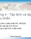 Bài giảng Vi xử lý - Chương 4: Tập lệnh và lập trình điều khiển