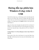 Hướng dẫn tạo phiên bản Windows 8 chạy trên ổ USB