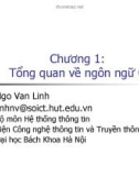 Bài giảng Tin học căn bản (Phần 3): Chương 1 - Ngô Văn Linh