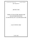 Luận án Tiến sĩ Y học: Nghiên cứu kết quả điều trị sỏi san hô bằng kết hợp phương pháp lấy sỏi thận qua da và tán sỏi ngoài cơ thể