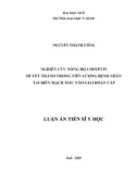 Luận án Tiến sĩ Y học: Nghiên cứu nồng độ Copeptin huyết thanh trong tiên lượng bệnh nhân tai biến mạch máu não giai đoạn cấp