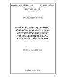 Luận án Tiến sĩ Y học: Nghiên cứu điều trị trượt đốt sống đoạn thắt lưng – cùng một tầng bằng phẫu thuật vít cuống cung qua da và ghép xương liên thân đốt