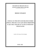 Luận văn Thạc sĩ Luật học: Áp dụng các tình tiết giảm nhẹ trách nhiệm hình sự, tình tiết tăng nặng trách nhiệm hình sự qua thực tiễn xét xử tại Tòa án nhân dân tỉnh Hà Giang